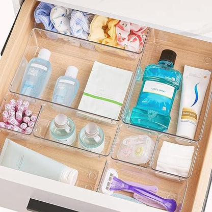 7Pcs Acrylic Drawer Storage Organiser